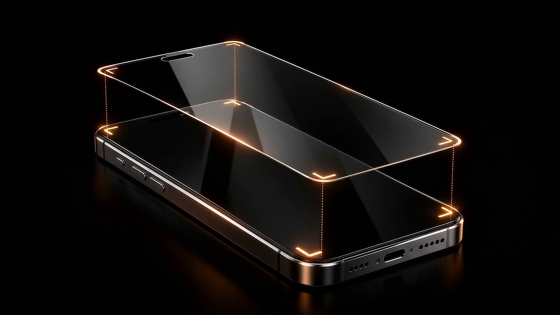 Installing tempered glass on a smartphone