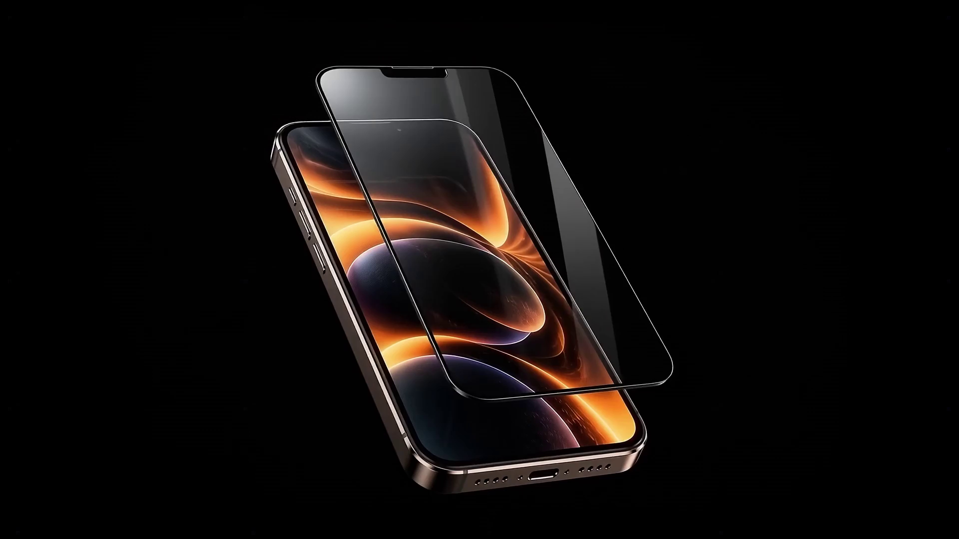 SUPER D tempered glass aligned with a premium smartphone